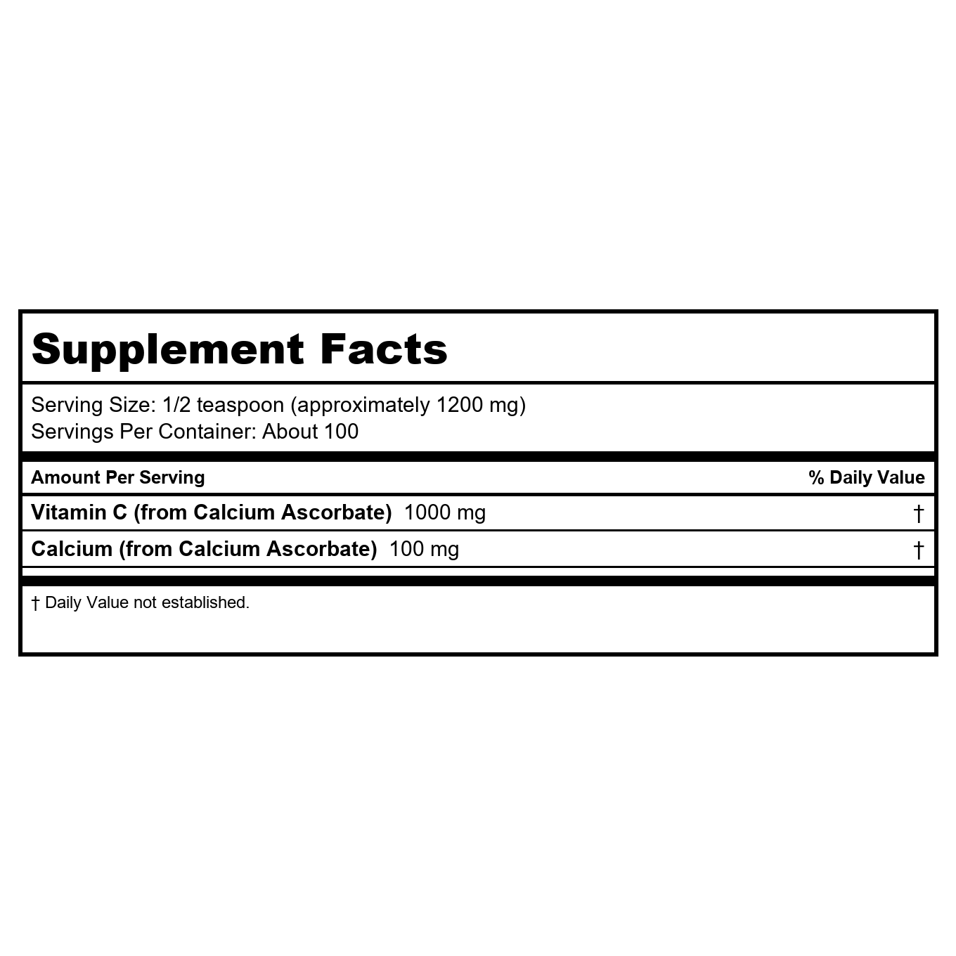 NOW Foods Ascorbate de Calcium en Poudre - 8 oz