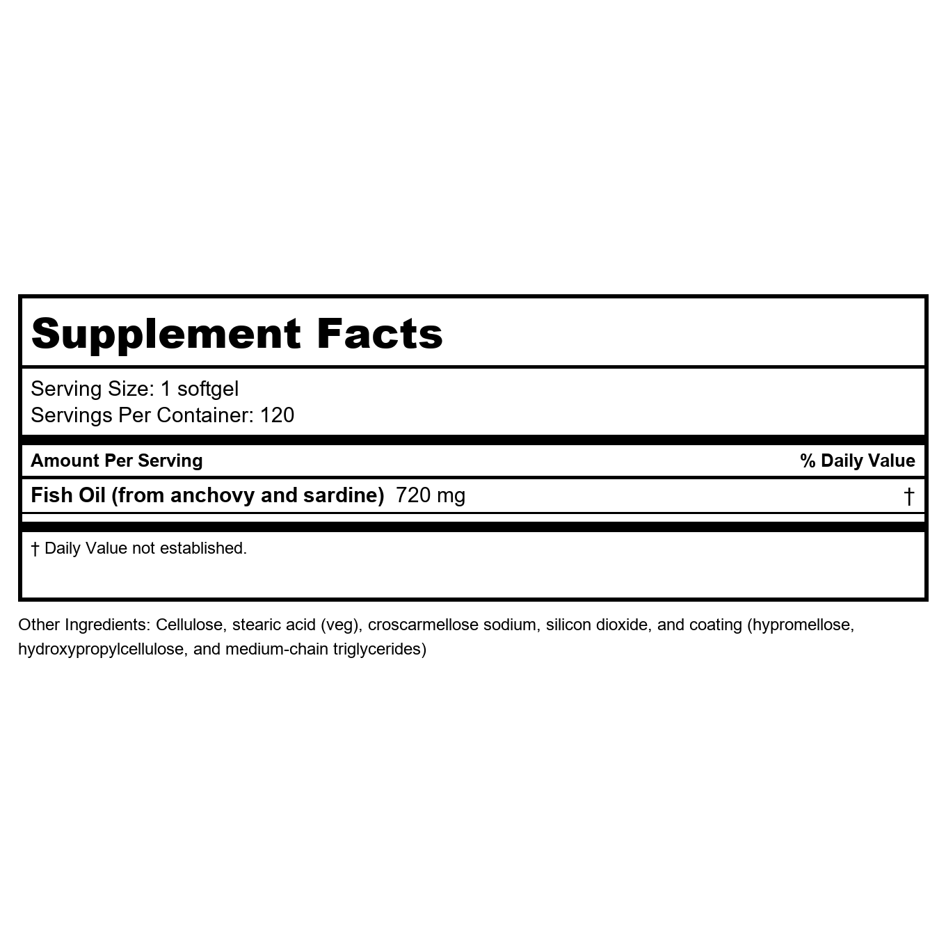 Metagenics OmegaGenics EPA-DHA 720 mg - 120 capsules