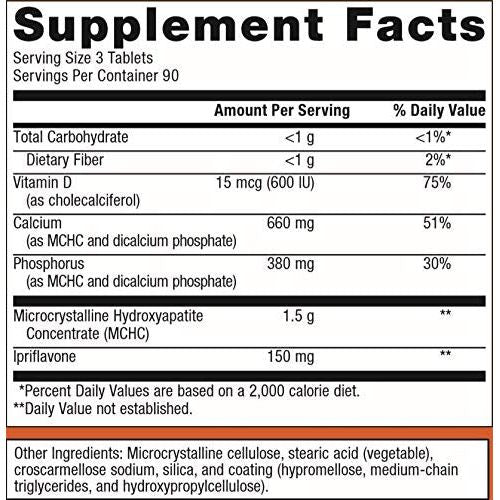 Metagenics Bone Builder Prime Comprimés avec Calcium, Phosphore et Vitamine D et Ipriflavone pour Aider à Maintenir une Densité Osseuse Saine - 90 Portions