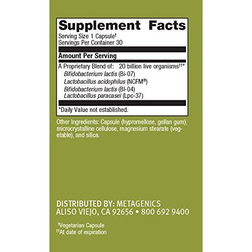 Metagenics UltraFlora Restore 30 Capsules