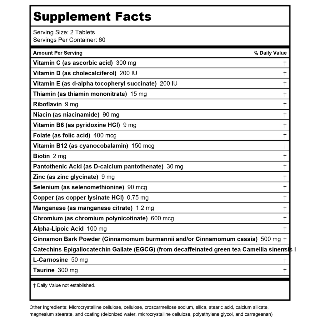 Metagenics MetaGlycemX 60 comprimés - Emballage double