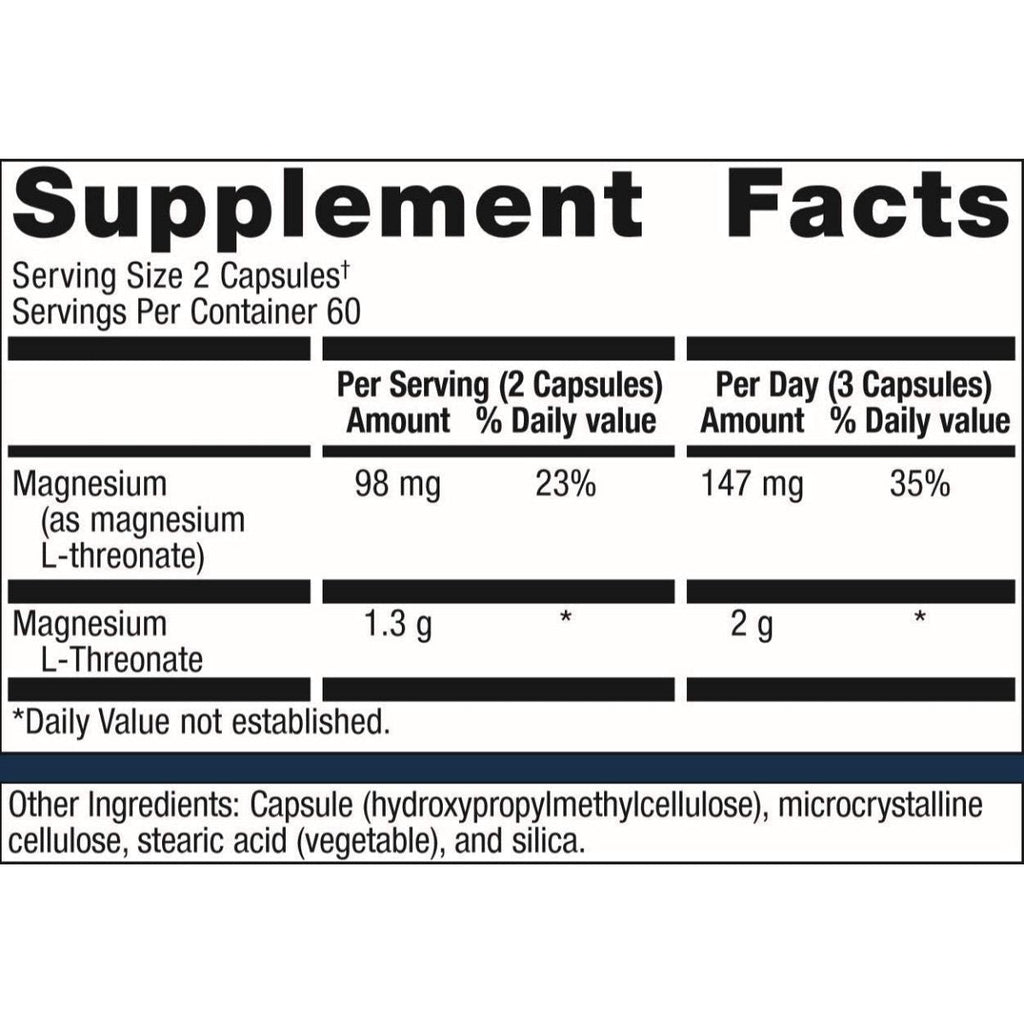 Metagenics Mag L-Threonate - Designed to Help Support Cognitive Health 120 Count