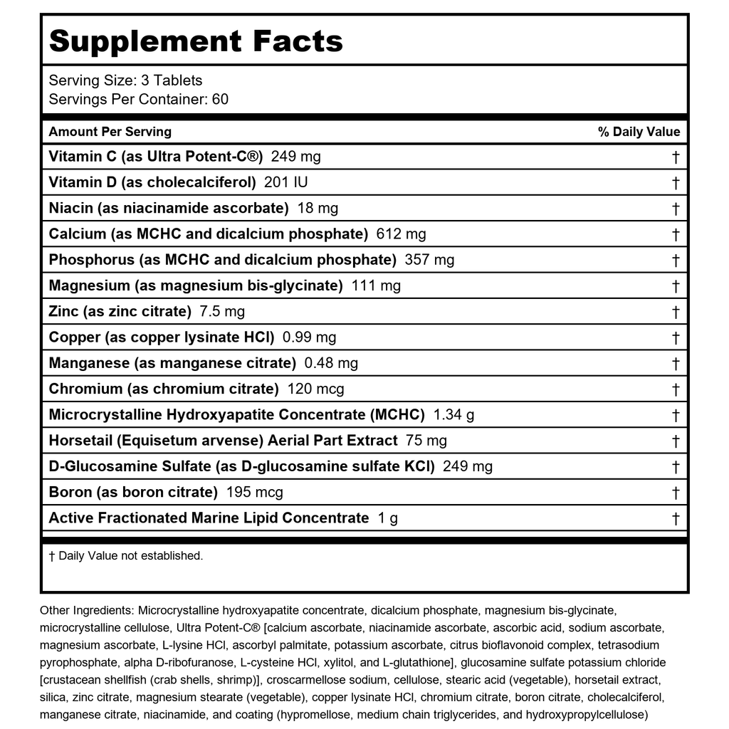 Metagenics Bone Builder Active Comprimé Multivitaminé - 60 portions