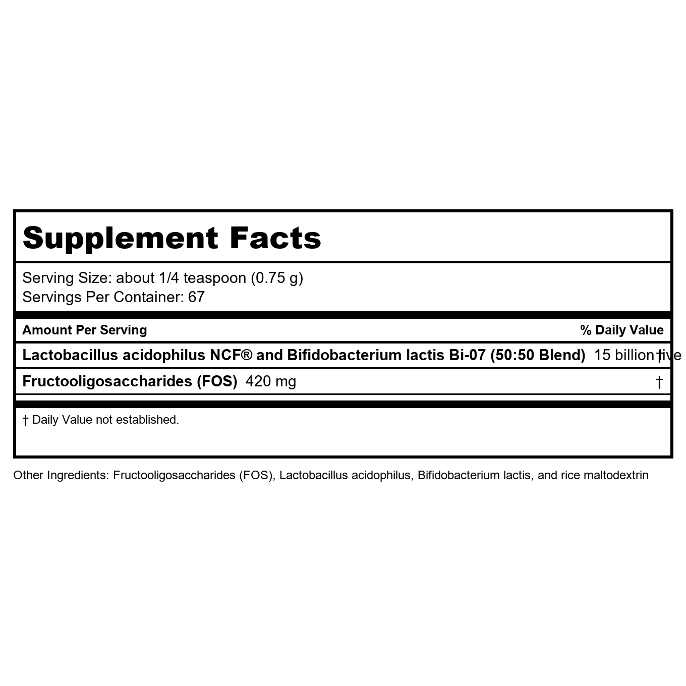 Metagenics UltraFlora Synergy 67 Servings