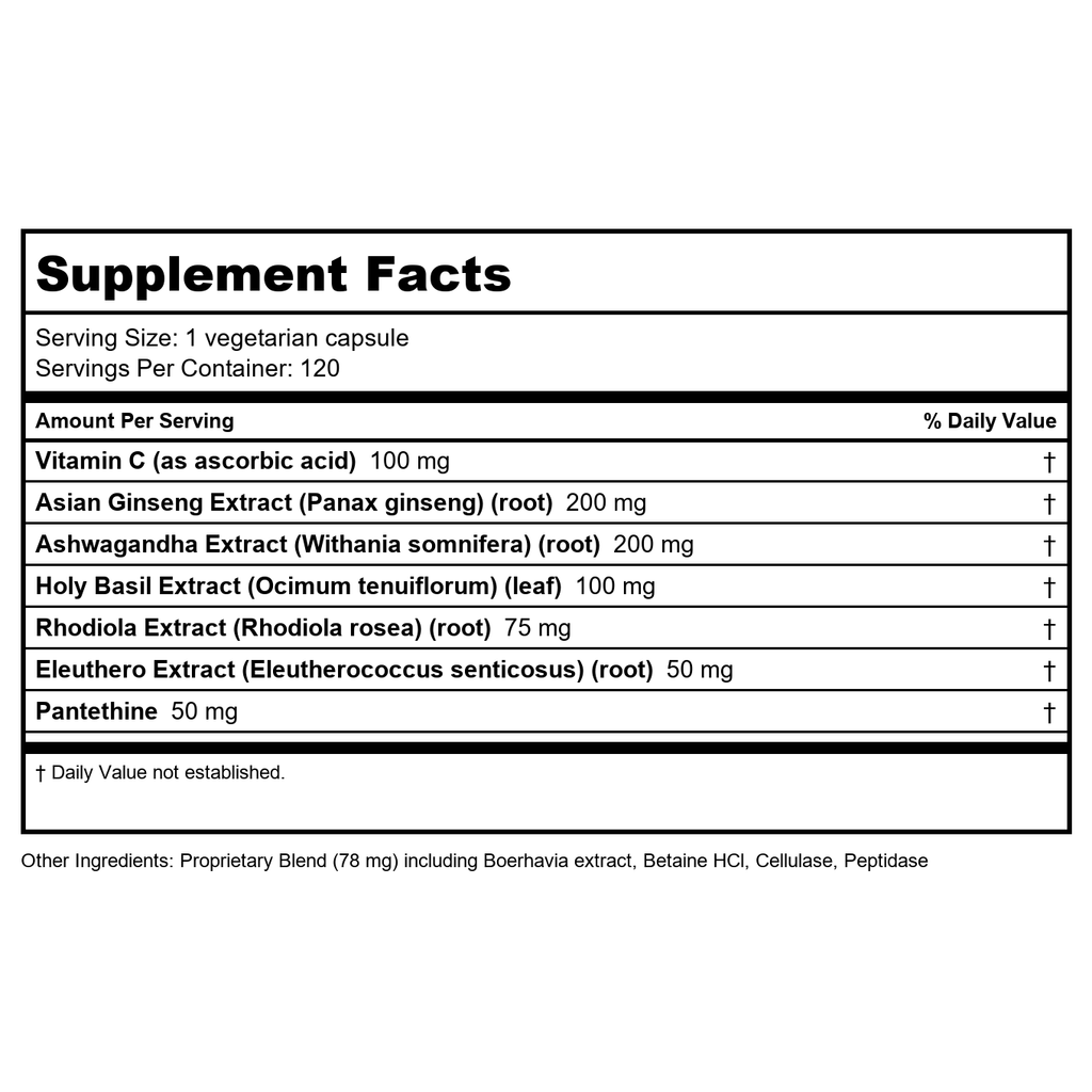 Apex Energetics Adaptocrine XL 120 gélules (K-124)