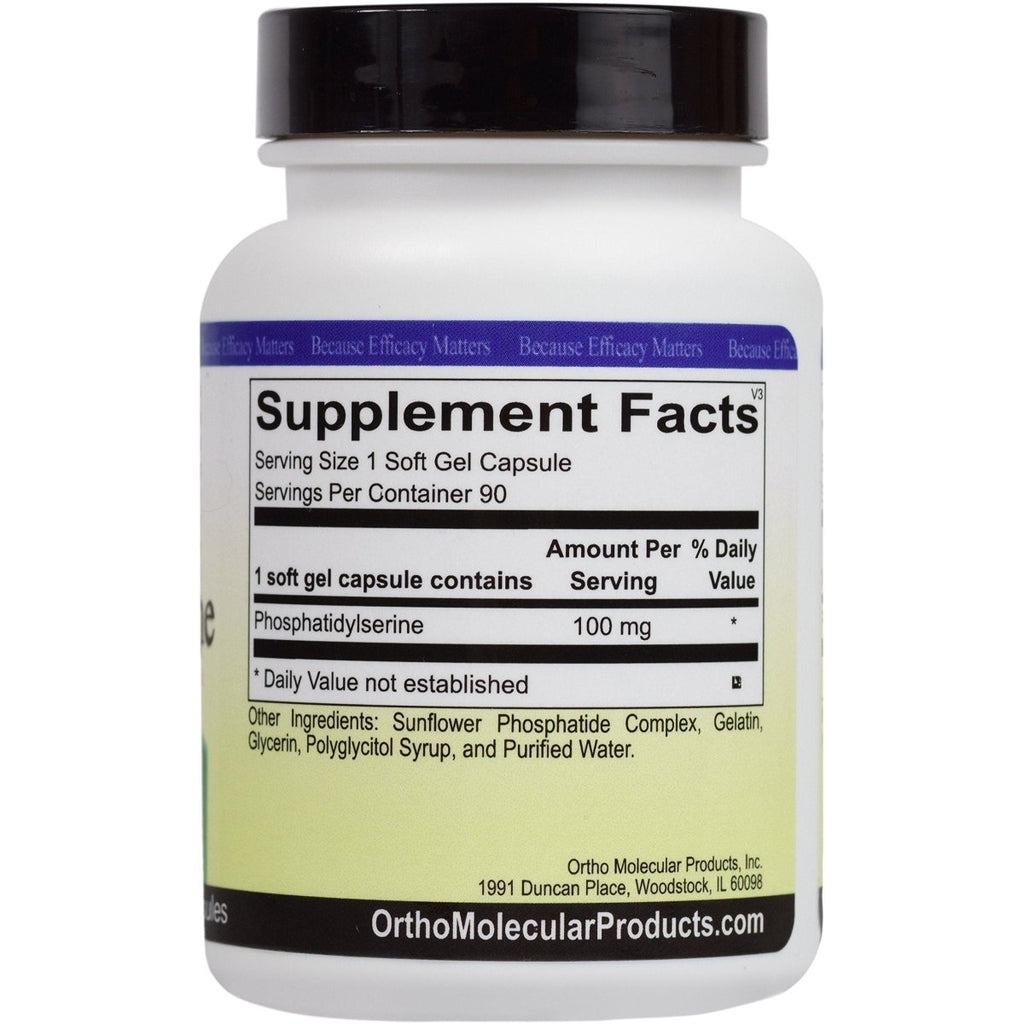 Ortho Molecular - Phosphatidylsérine - 90 gélules