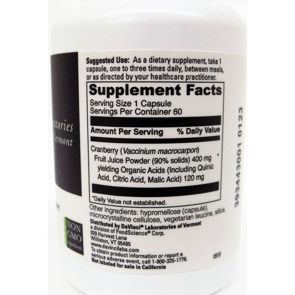 Davinci - Cranberry 400mg, 60 capsules