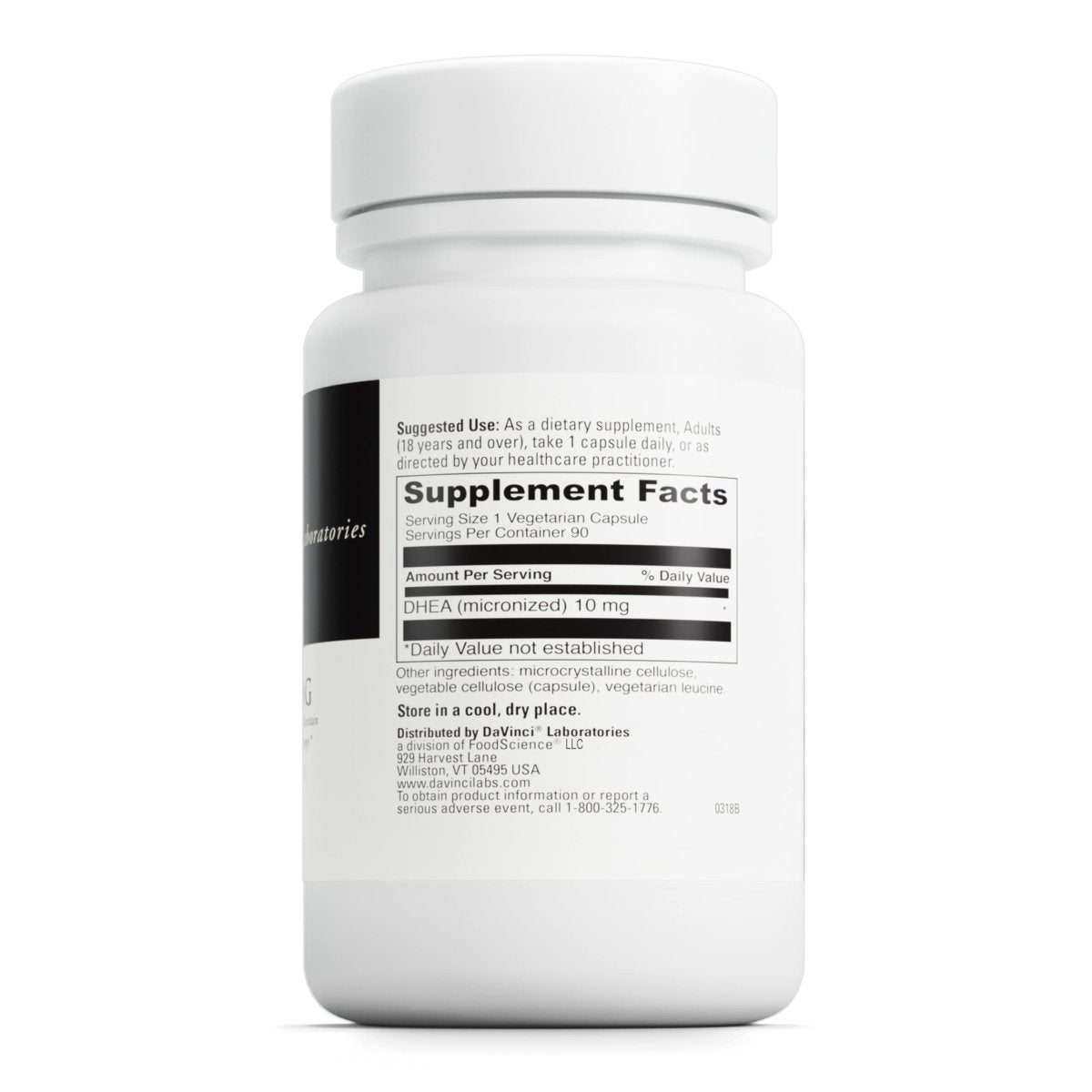 Davinci Labs - DHEA (micronisée) 10 mg