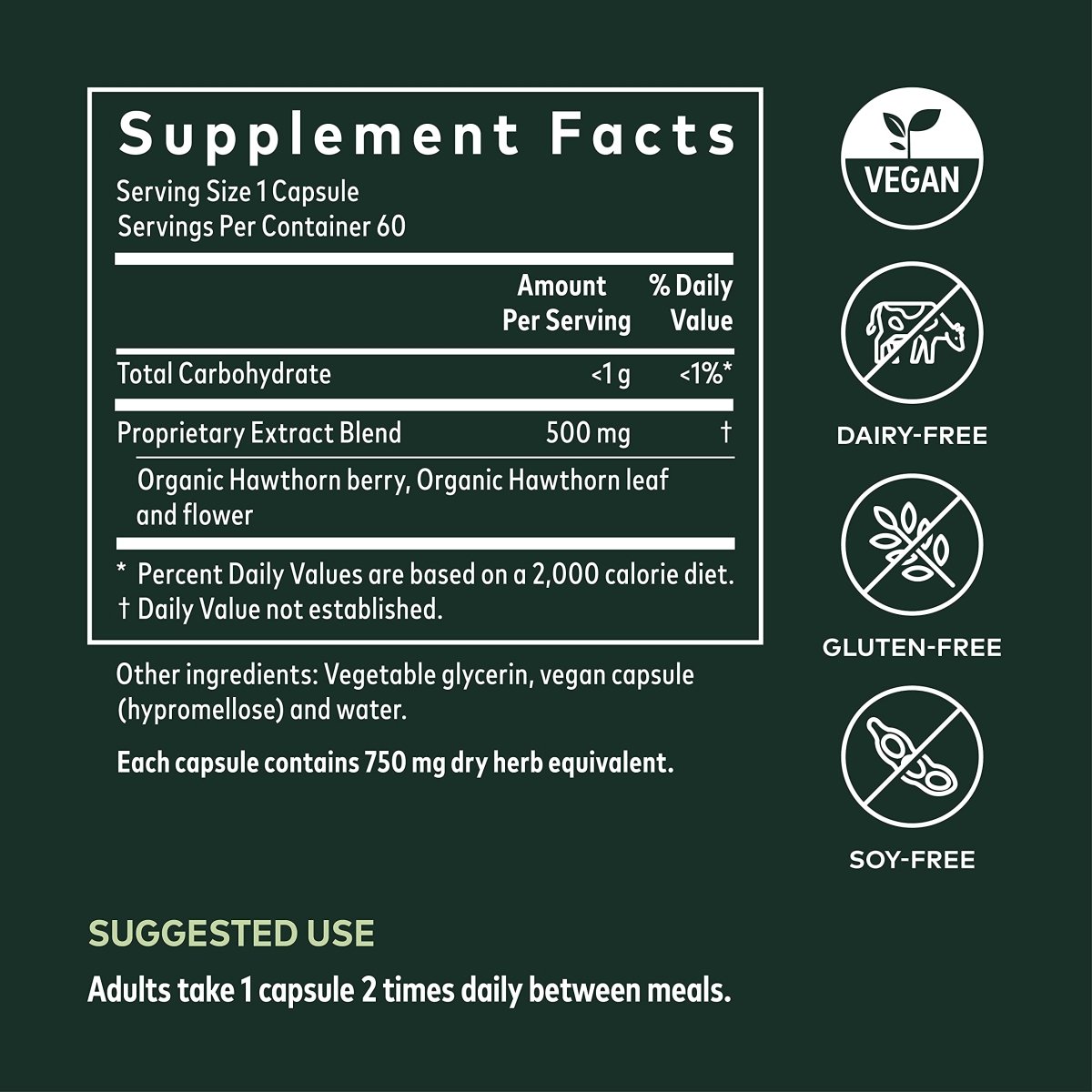 Gaia Herbs Aubépine Suprême - 60 Phyto-Caps Liquides Véganes
