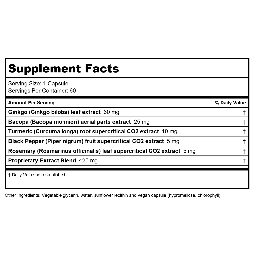 Gaia PRO Formule quotidienne pour le cerveau NF-kB – 60 capsules liquides végétaliennes (60 portions)