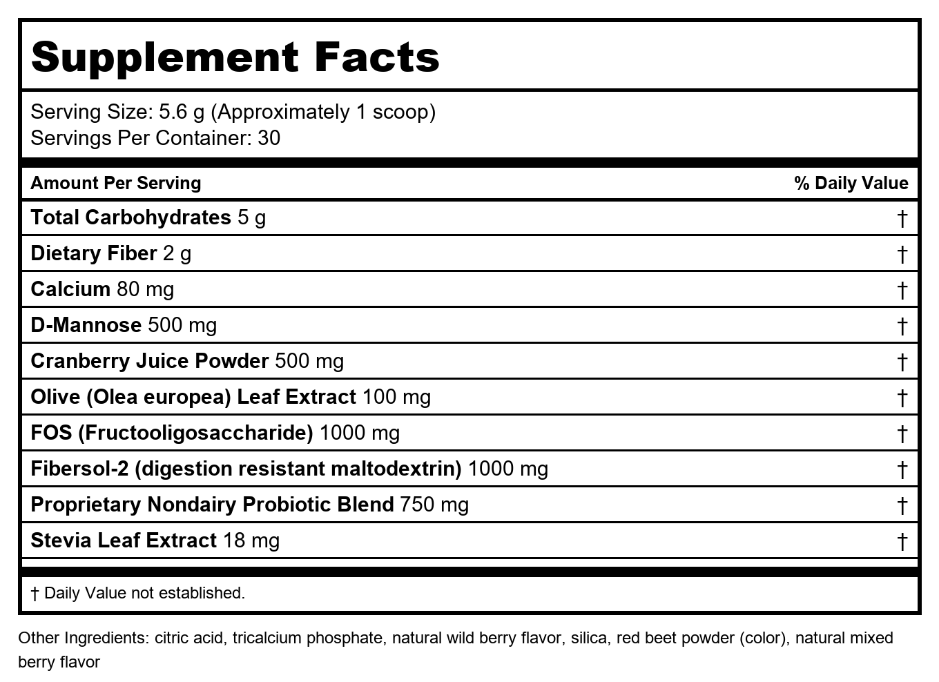 Davinci Labs - Complexe D-Mannose 5,82 oz
