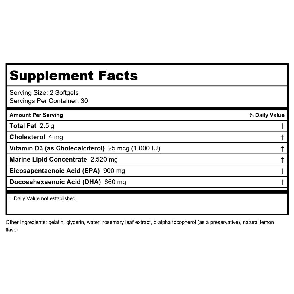DaVinci Laboratories of Vermont Supreme Omega (2367.90) - 90 capsules de gélatine molle