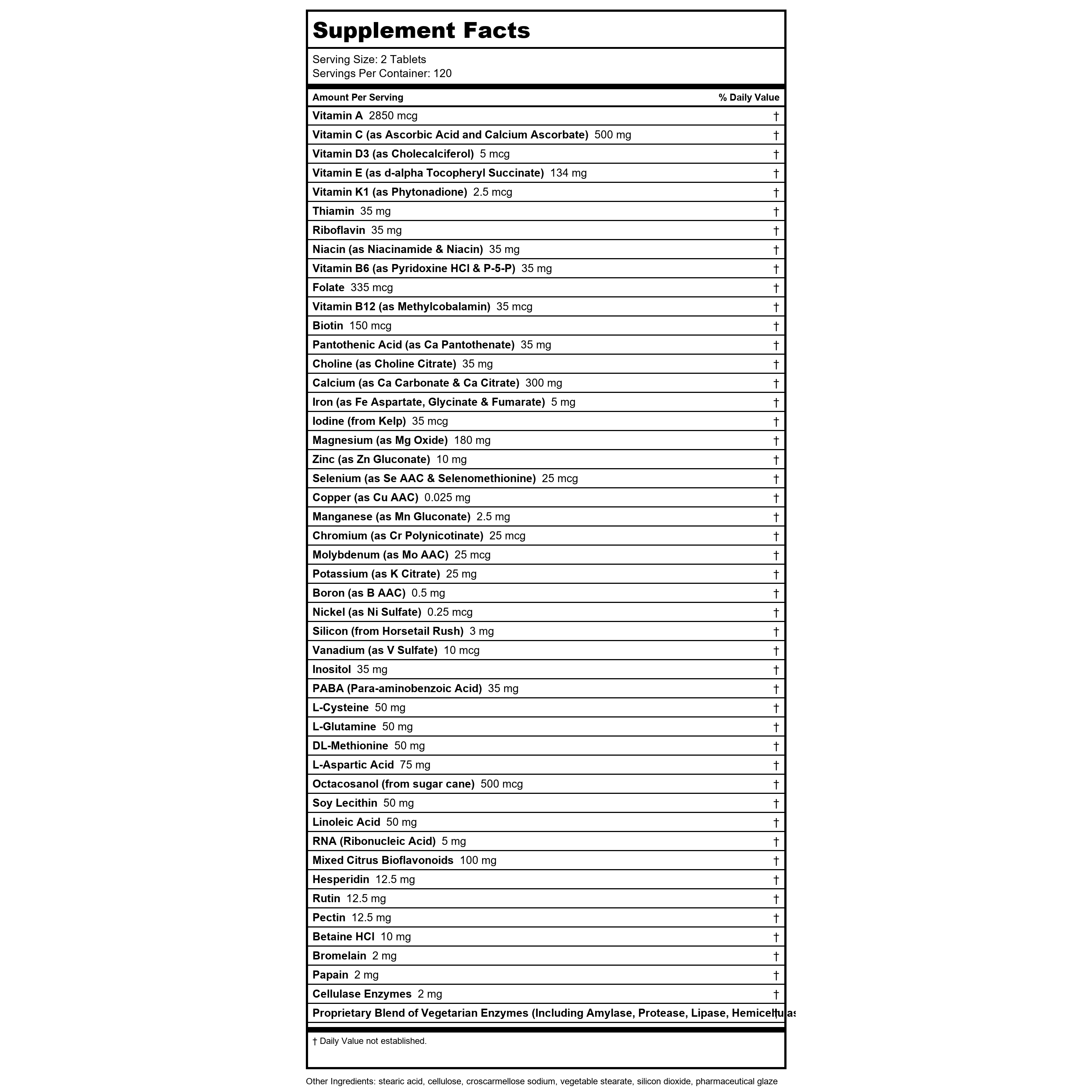 Davinci - Spectra Tablets, 240 Count