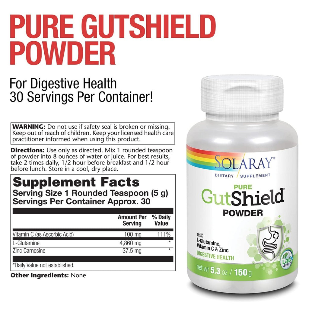 SOLARAY Gutshield Poudre 150 grammes