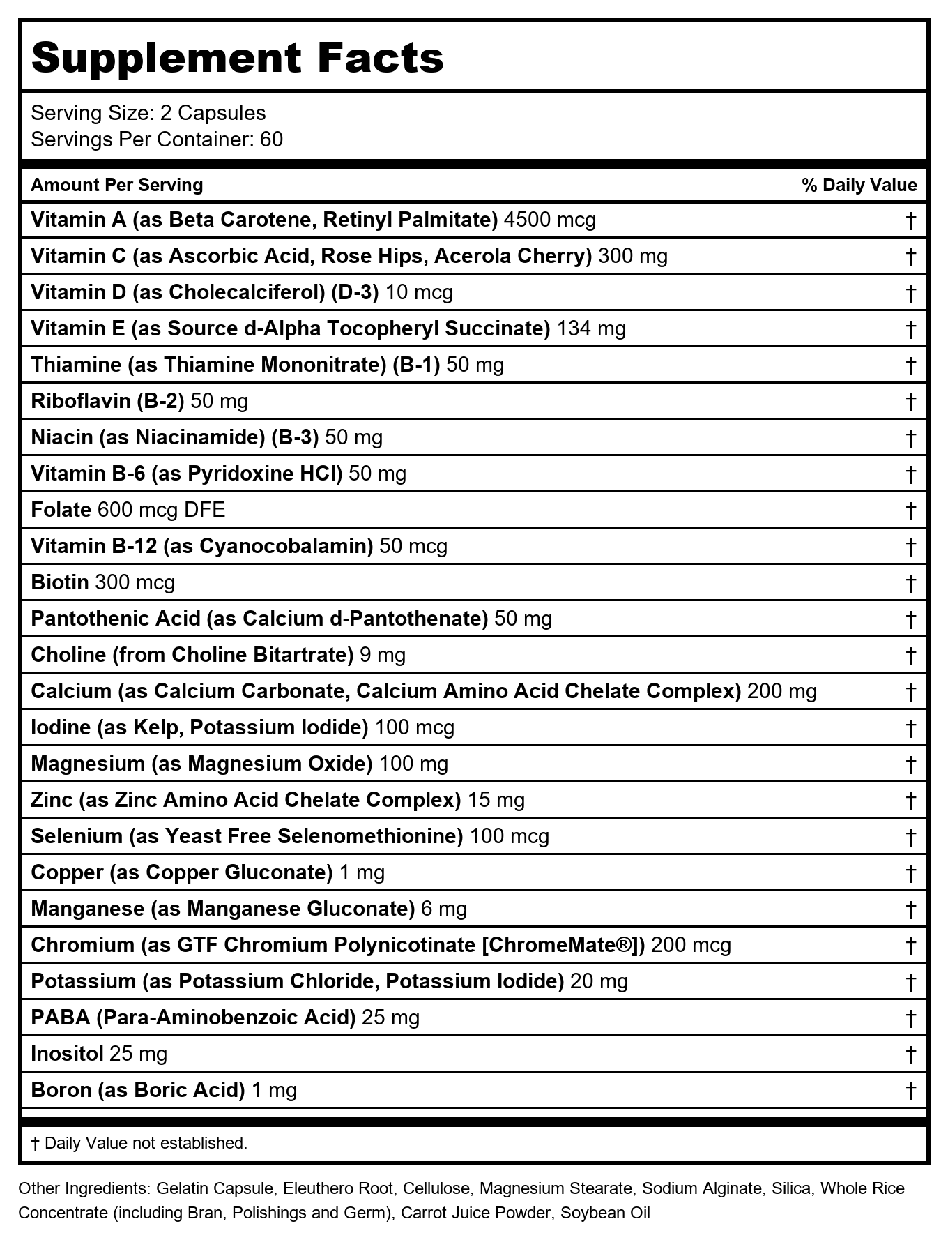 Solaray Twice Daily Multi Energy Multivitamine, Sans Fer