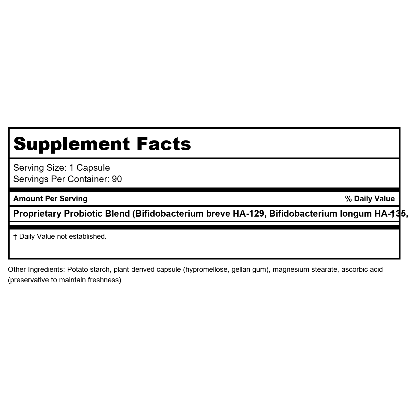 Nature's Way Primadophilus Bifidus, 90 Vcaps