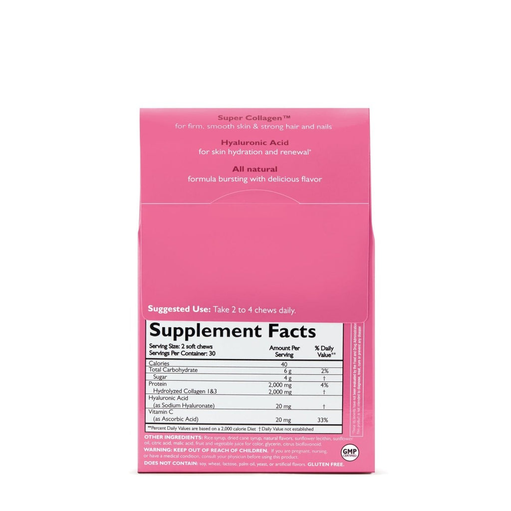 NEOCELL Burst Beauté Punch aux fruits Chews Collagène, 2000 mg, 60 unités