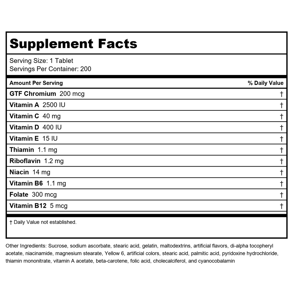 Solaray GTF Chromium Capsules, 200mcg 100 Count