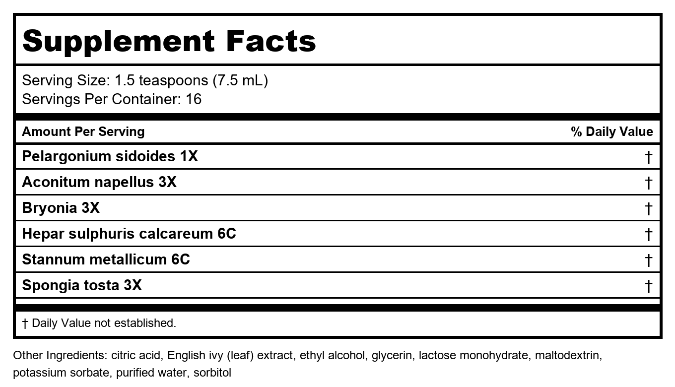 Nature's Way Umcka Sirop Toux Soulagement Maximum, 4 oz