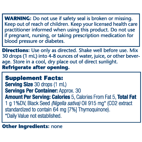 SOLARAY Nigelle 7% Thymoquinone, 1 FL OZ