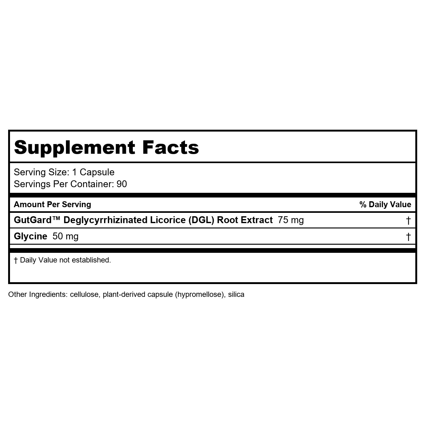 Nature's Way Extrait Supérieur DGL Ultra Soulagement Digestif Force Maximale, 90 Gélules
