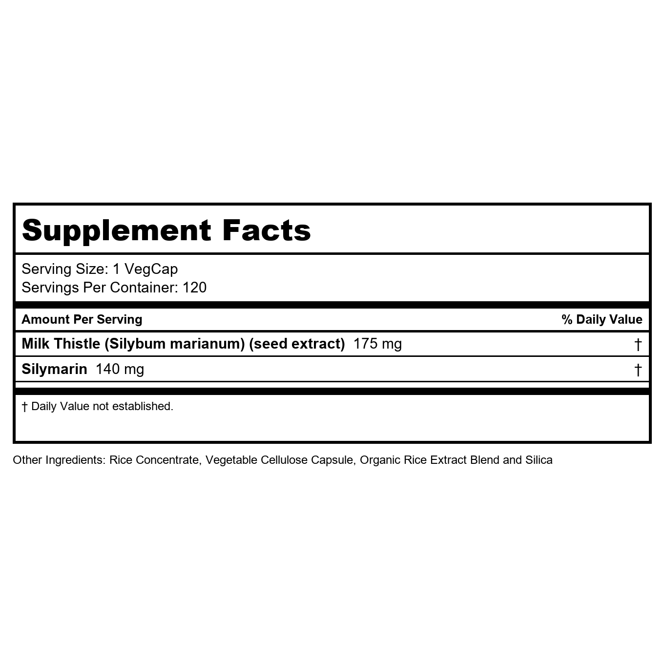 SOLARAY Extrait de Graines de Chardon Marie 175mg Antioxydant Conçu pour Aider à Maintenir un Foie Normal et Sain Sans OGM & Végan 120 Gélules Végétales