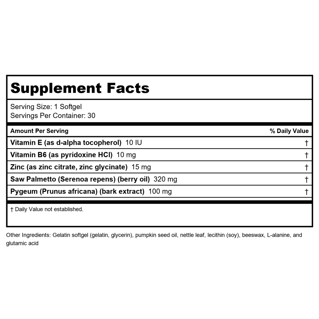 SOLARAY Saw Palmetto & Pygeum 30 Softgels