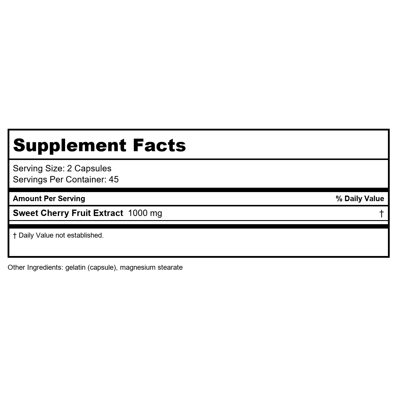 Nature's Way Cherry Fruit, Supports Antioxidant Pathways, 1,000 mg Per Serving, 90 Capsules