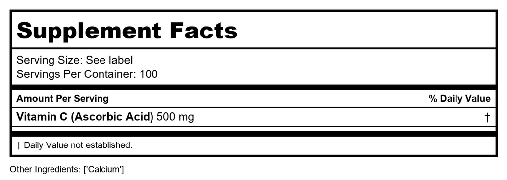 Vitamine C tamponnée 500 mg - Nature's Way - 100 - Gélule