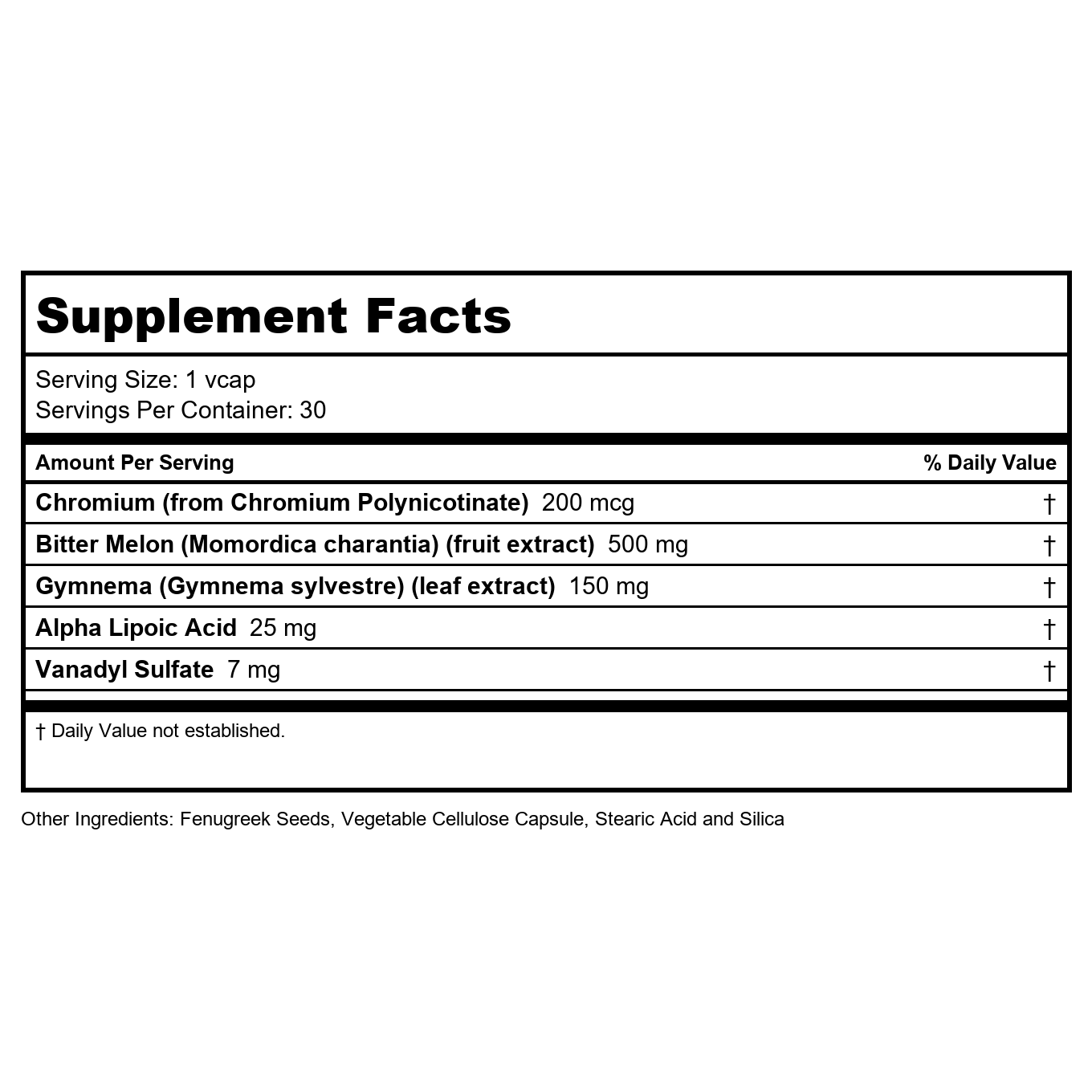 Solaray GlucoReg -- 30 Gélules
