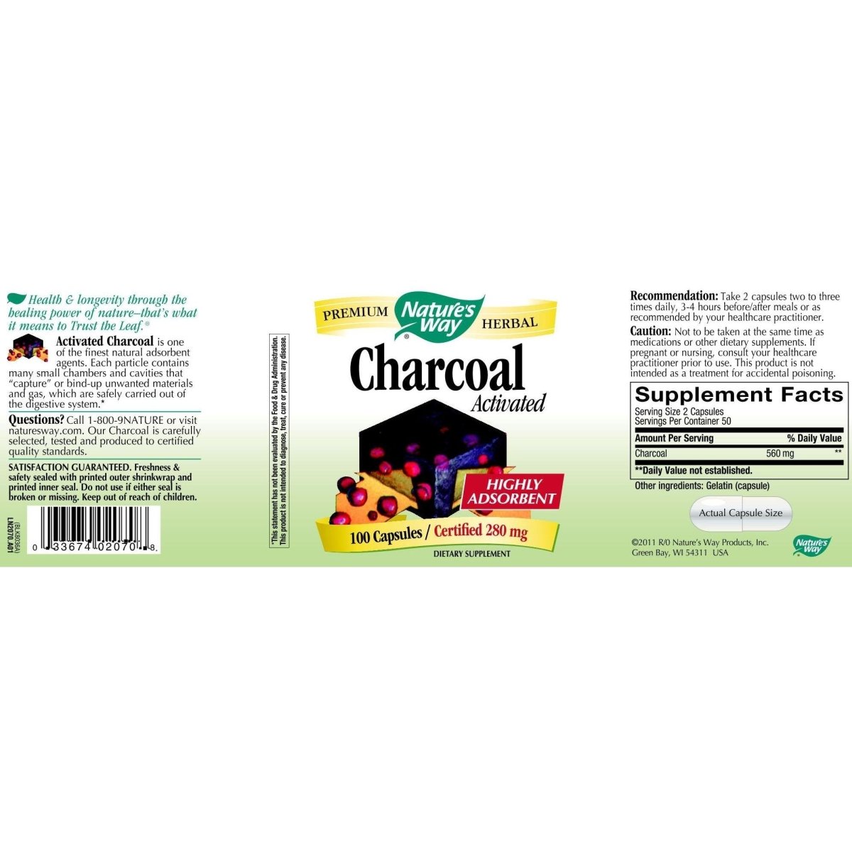 Charbon activé Nature's Way