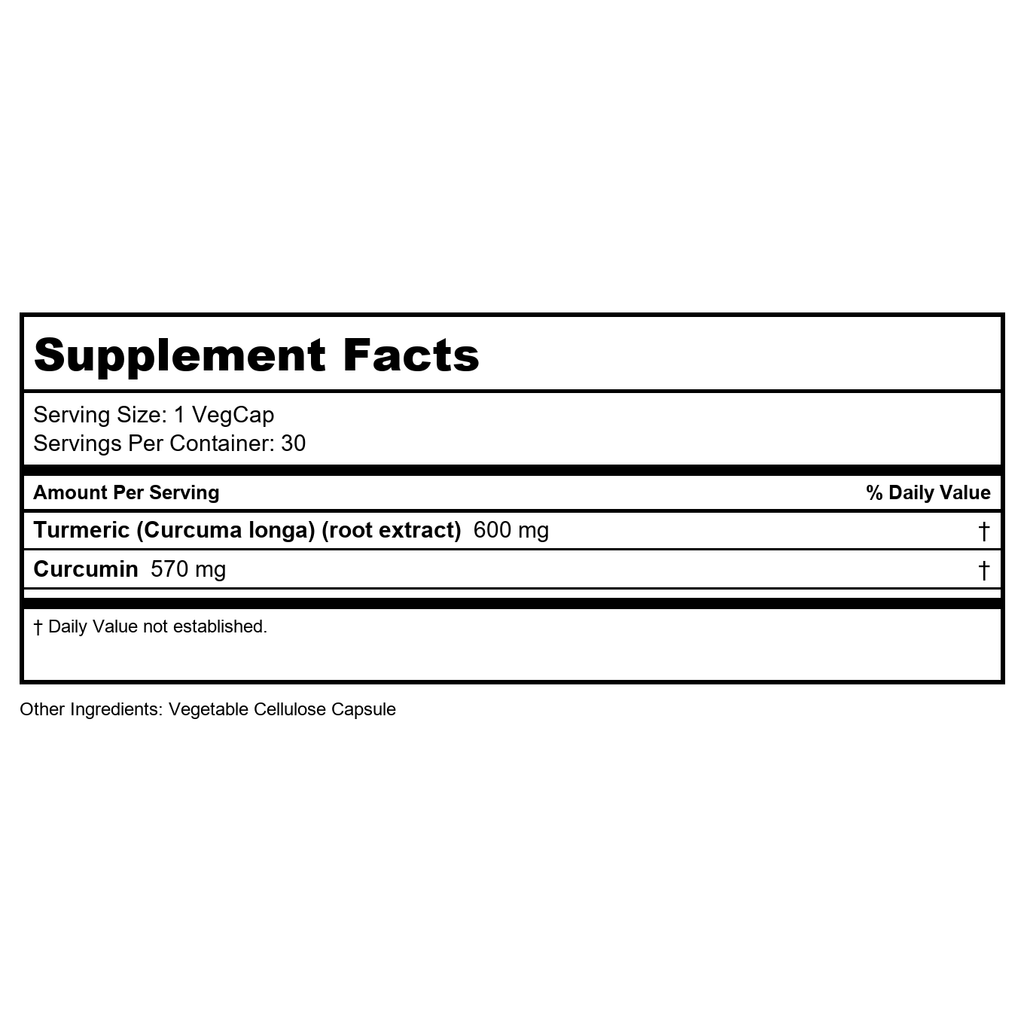 Extrait de racine de curcuma SOLARAY 600 mg, une prise par jour, articulations saines, soutien du système cardiovasculaire, puissance garantie (076280186628) (30 CT)