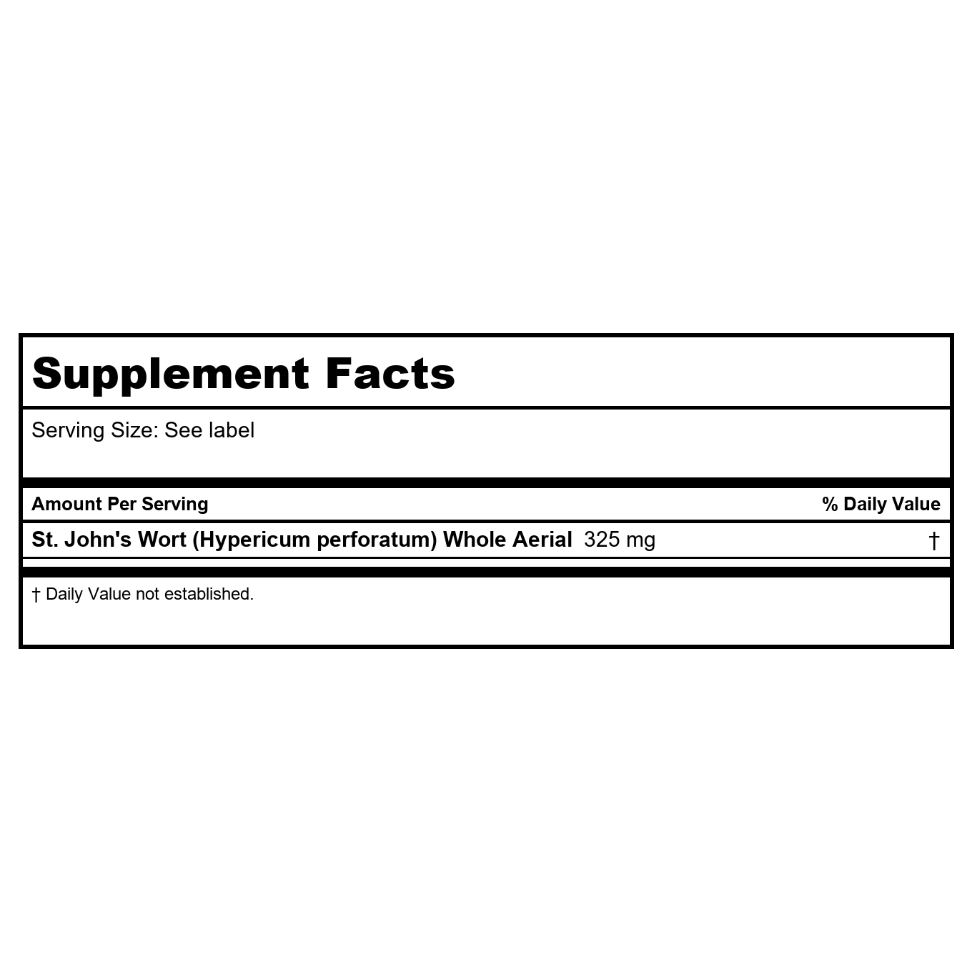 SOLARAY Millepertuis 325 mg Parties Aériennes Entières Non-OGM, Vérifié en Laboratoire et Vegan (180 GÉLULES)