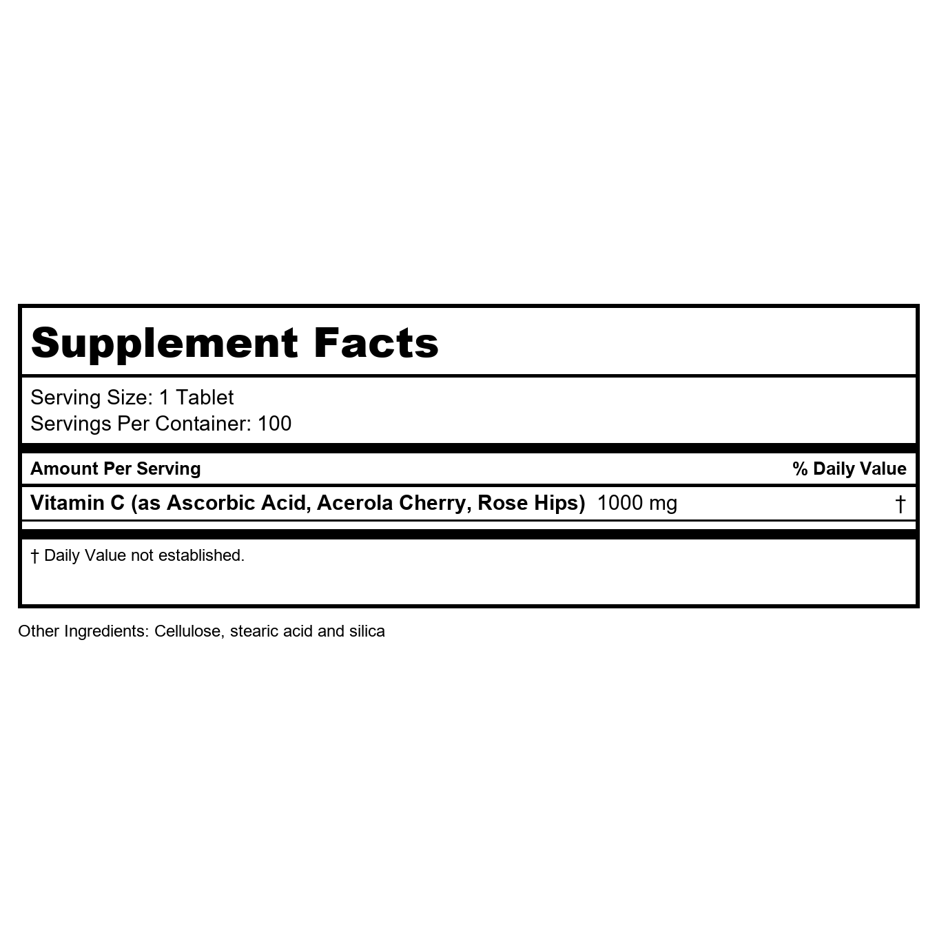 SOLARAY Vitamine C 1000 mg avec églantier et acérola, libération prolongée en deux étapes, soutien immunitaire longue durée, 100 comprimés