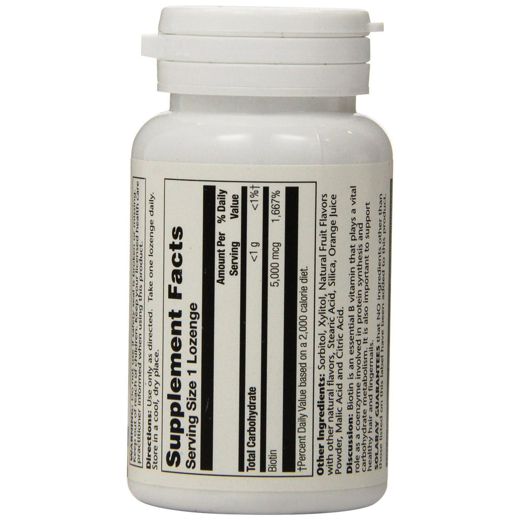 Solaray Biotine 5000 mcg 60 pastilles
