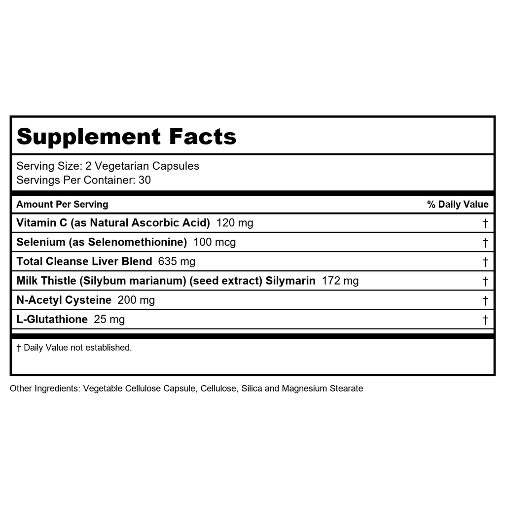 SOLARAY Total Cleanse Foie - Chardon-Marie, Pissenlit et plus encore pour un soutien nettoyant sain - 60 capsules (lot de 1)