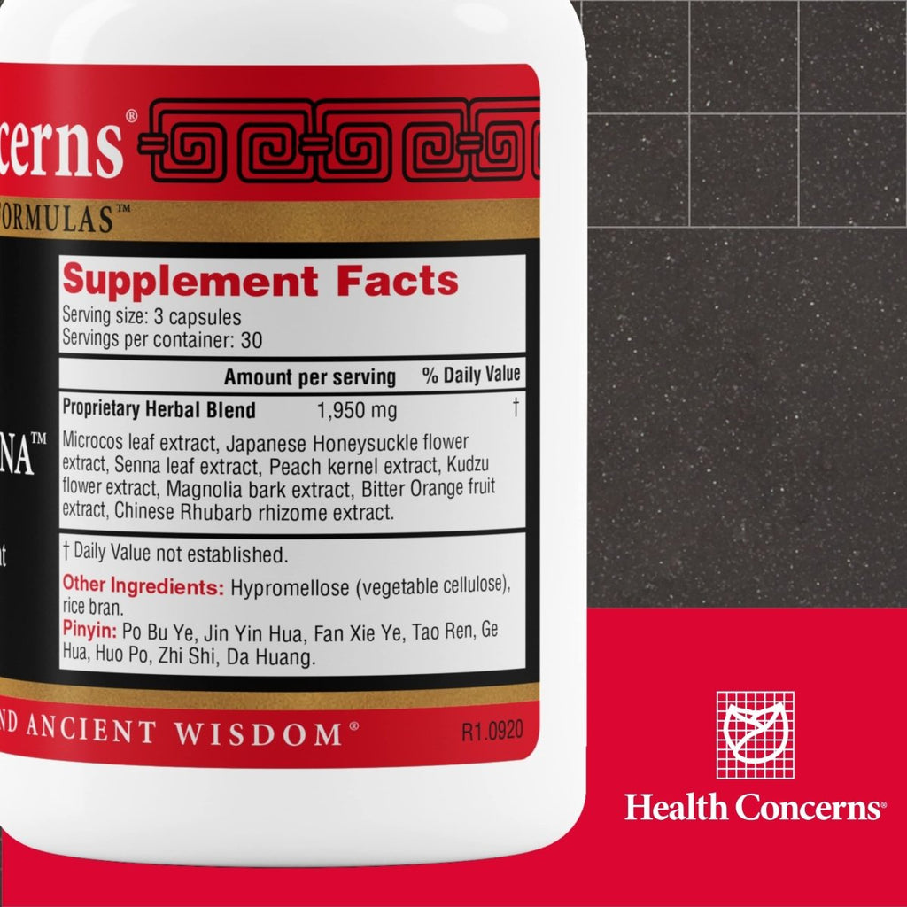 Health Concerns Gentle Senna - Santé digestive et soulagement de la constipation pour adultes - 90 gélules