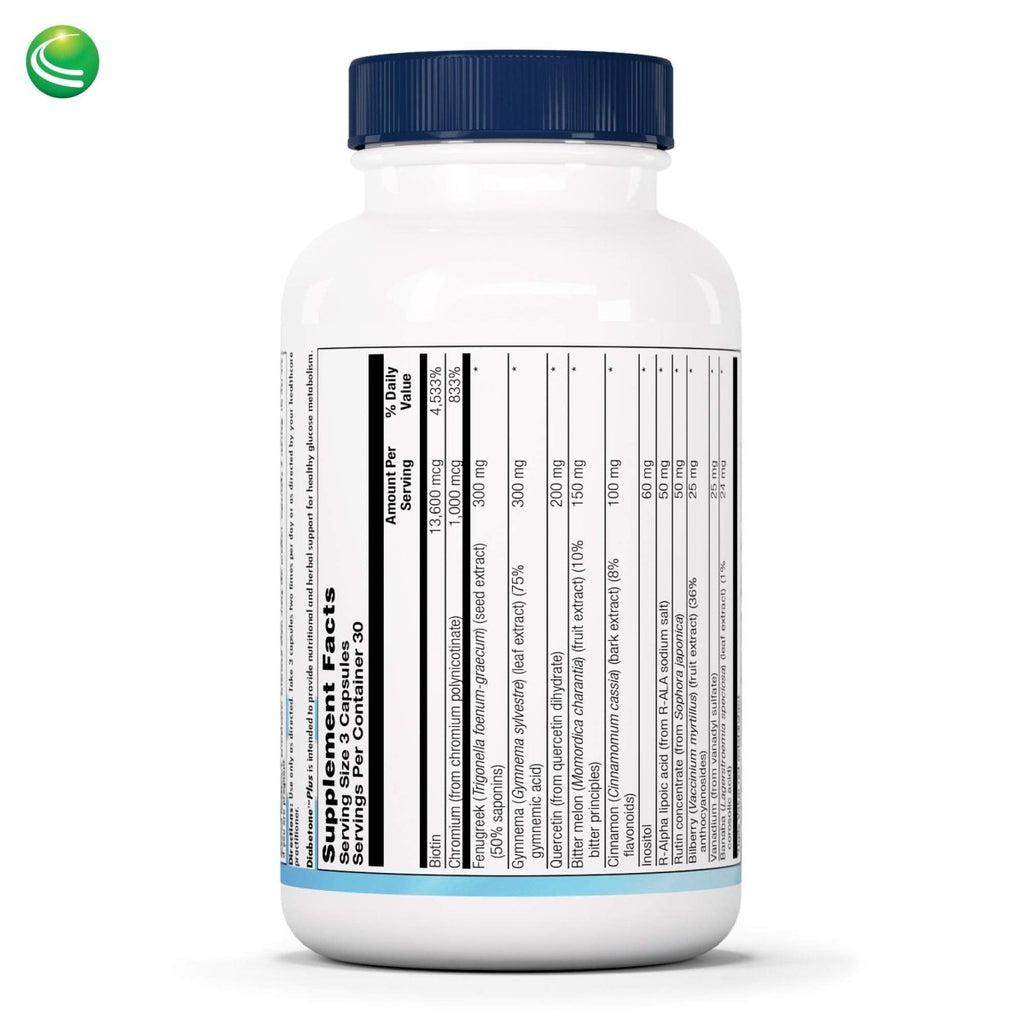 Nutra BioGenesis - Diabetone Plus - Gymnema, Bitter Melon, Biotin and Chromium to Help Support Metabolic Balance - 90 Capsules