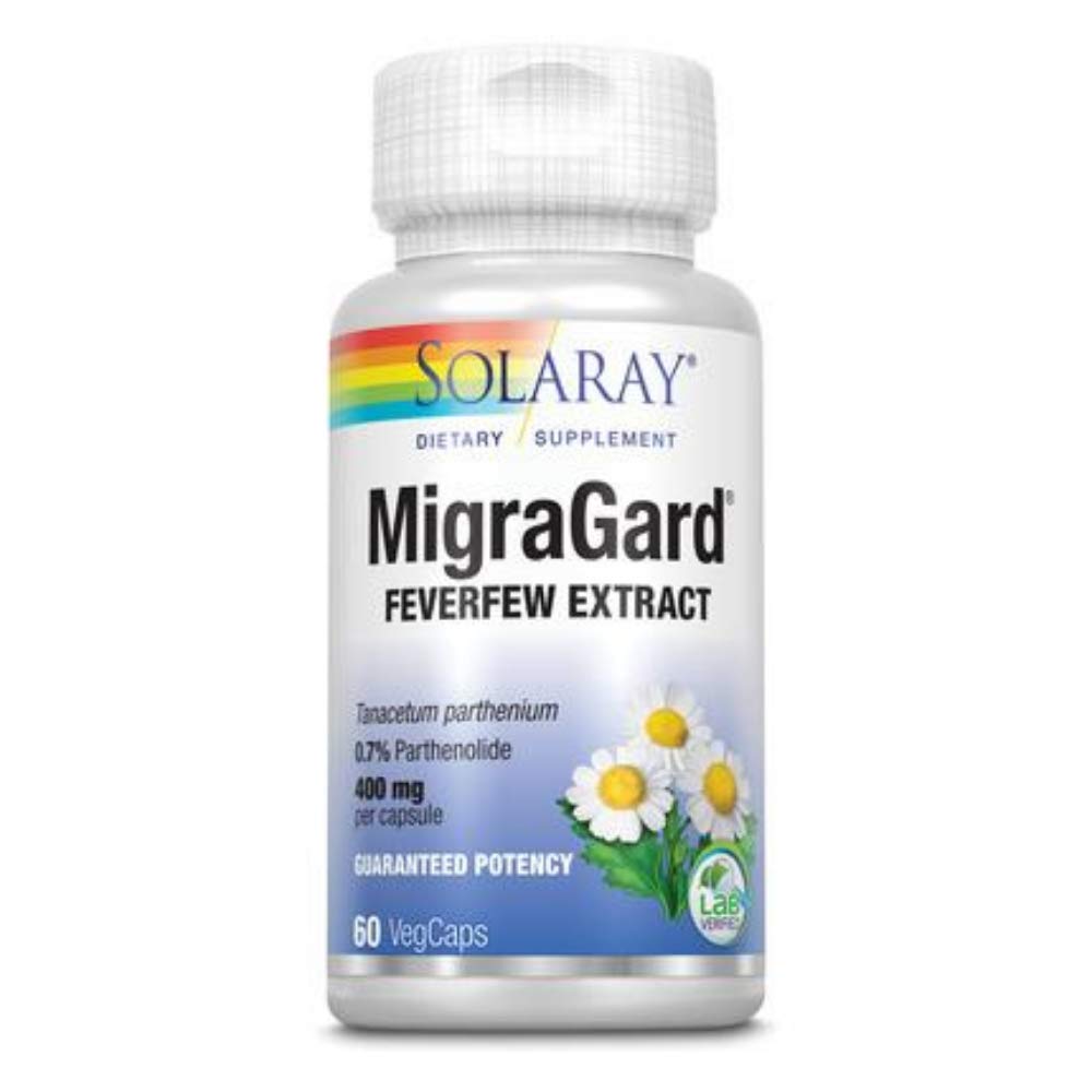Solaray MigraGard, Gélule Végétarienne (Btl-Plastique) 350mg 60 gél.