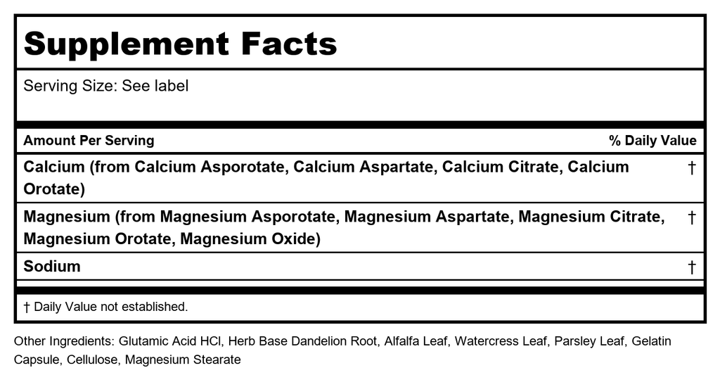 Solaray Calcium et Magnésium Asporotate Capsules 240 unités