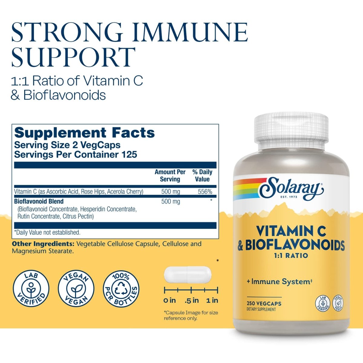 Solaray - Super Bio-Plex Vit C et Bioflavonoïdes 250 comprimés