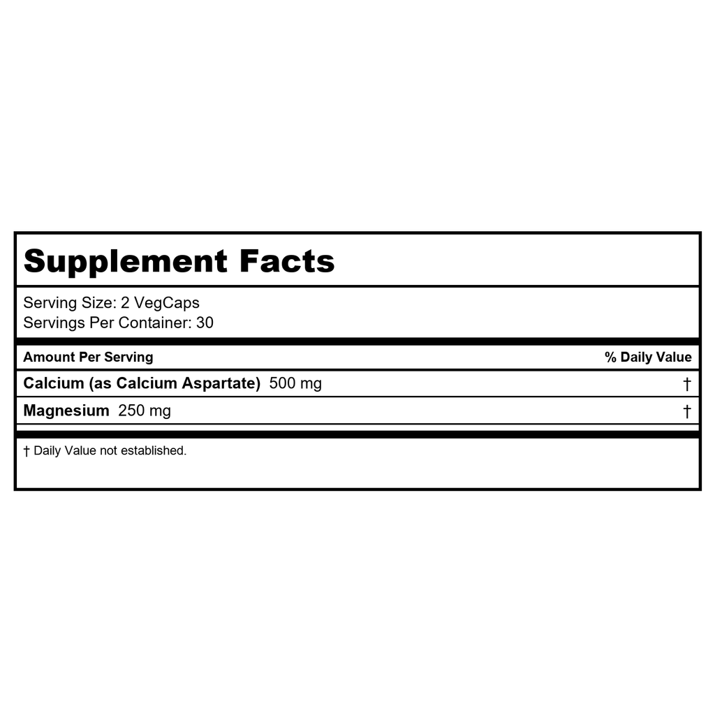 Solaray Calcium & Magnésium Asporotate 2:1, Gélule (Flacon-Plastique) 120 ct