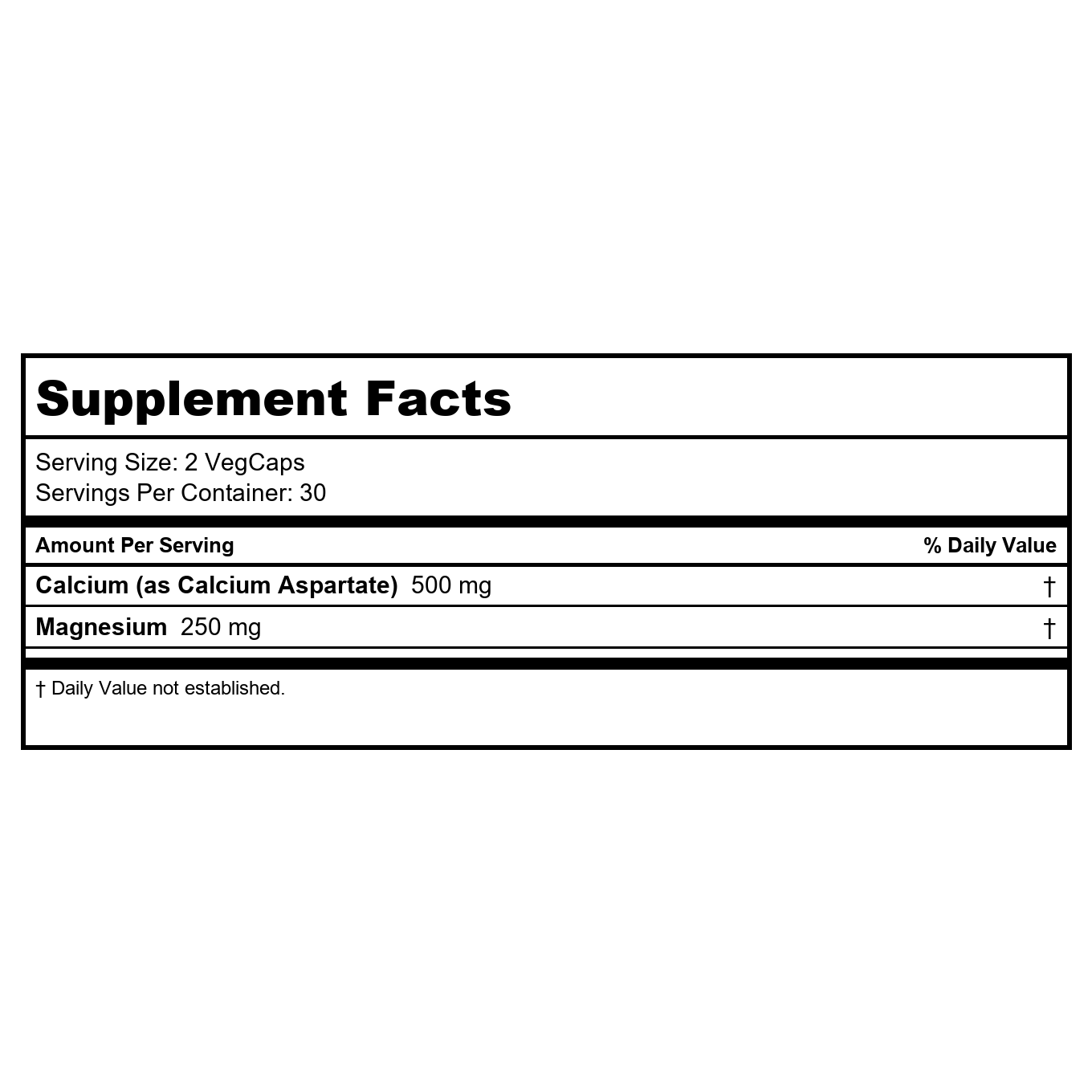Solaray Calcium & Magnésium Asporotate 2:1, Gélule (Flacon-Plastique) 120 ct