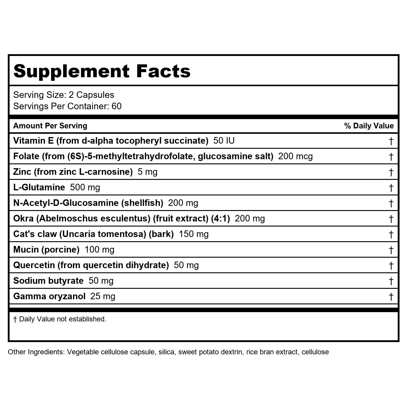 Nutra BioGenesis - Gélules de réparation intestinale - 120 gélules