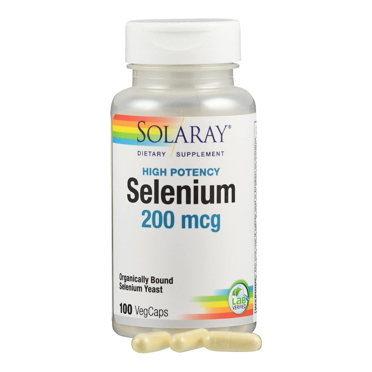 SOLARAY Sélénium 200 µg Haute Puissance, 100 gélules