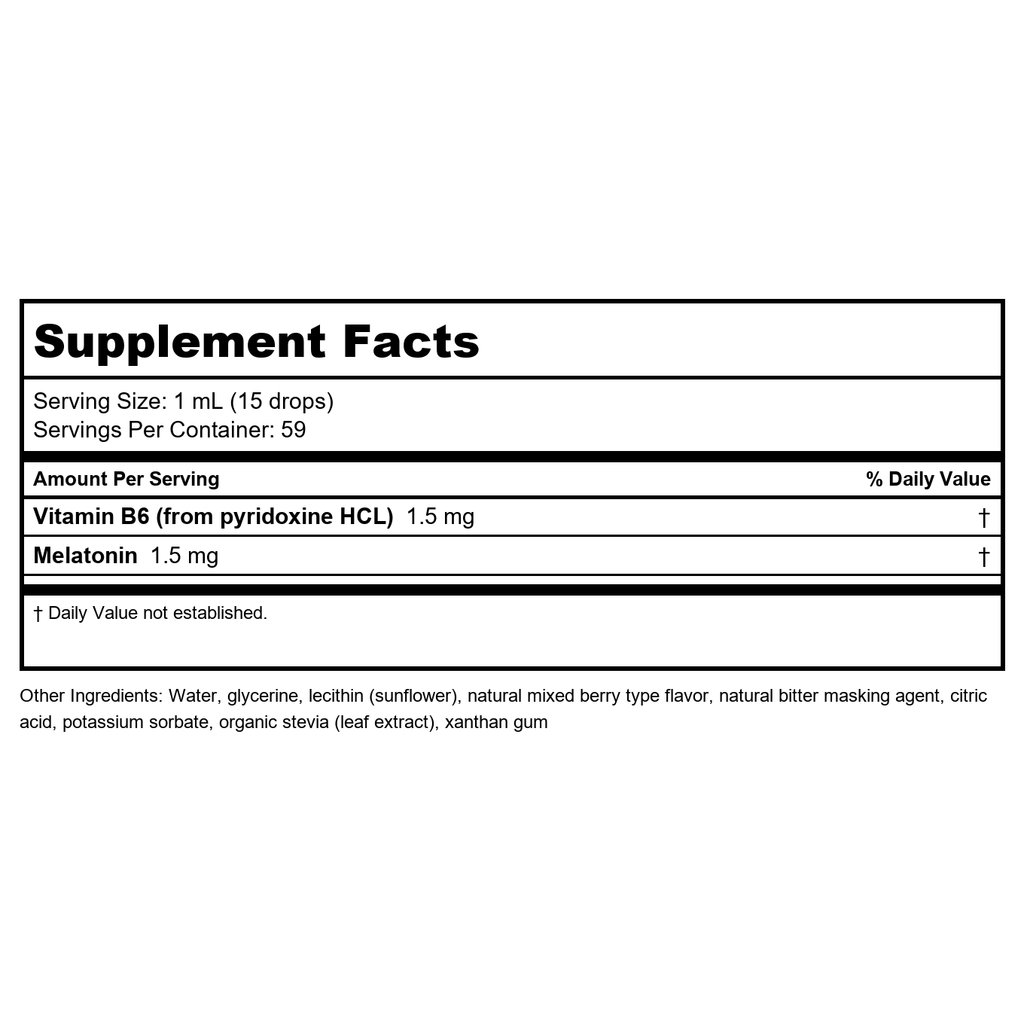 Biogenesis Nutraceutiques Gouttes de Mélatonine Liposomale - 60 ml