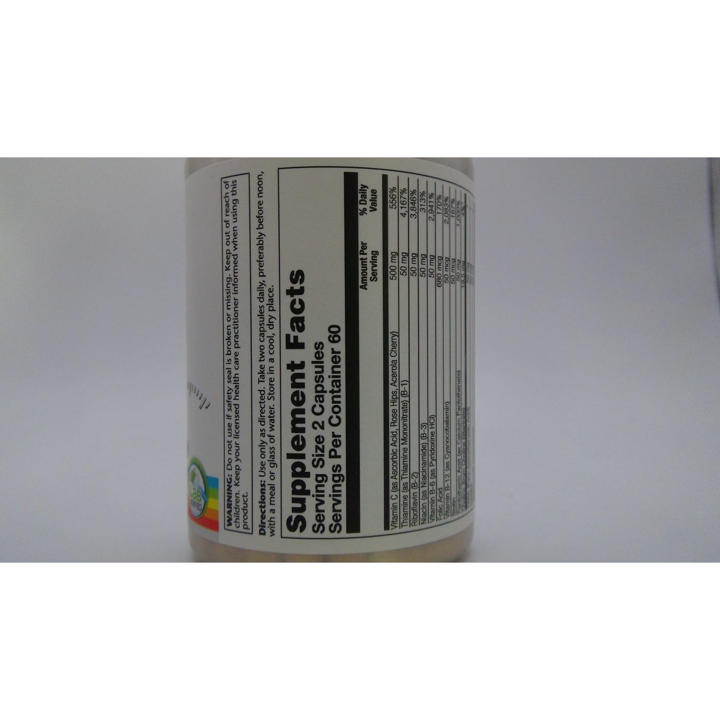 Solaray - Méga B-Stress à deux étapes, 60 gélules
