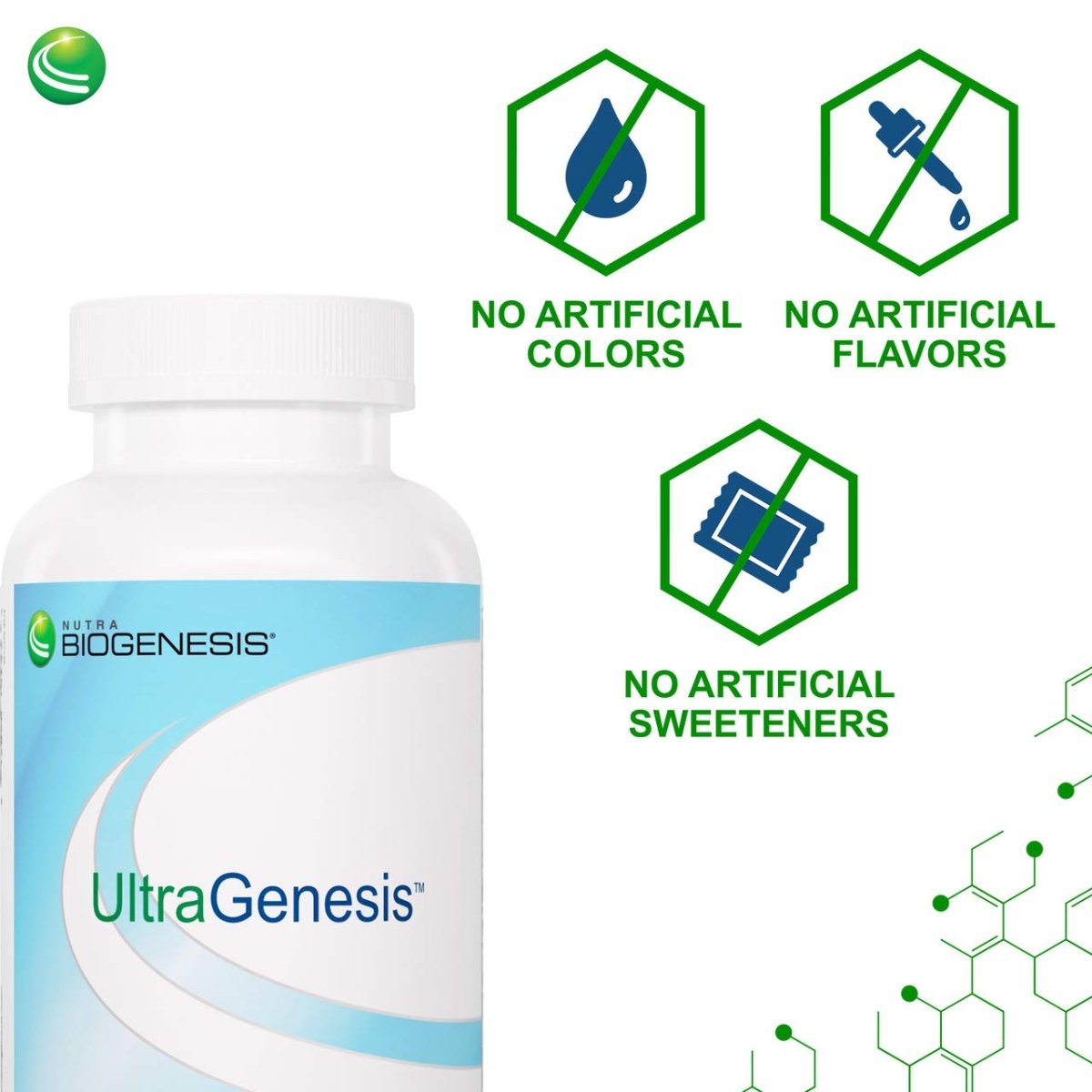 Nutra BioGenesis - UltraGenesis - Multivitamines hypoallergéniques biodisponibles à spectre complet - 180 gélules