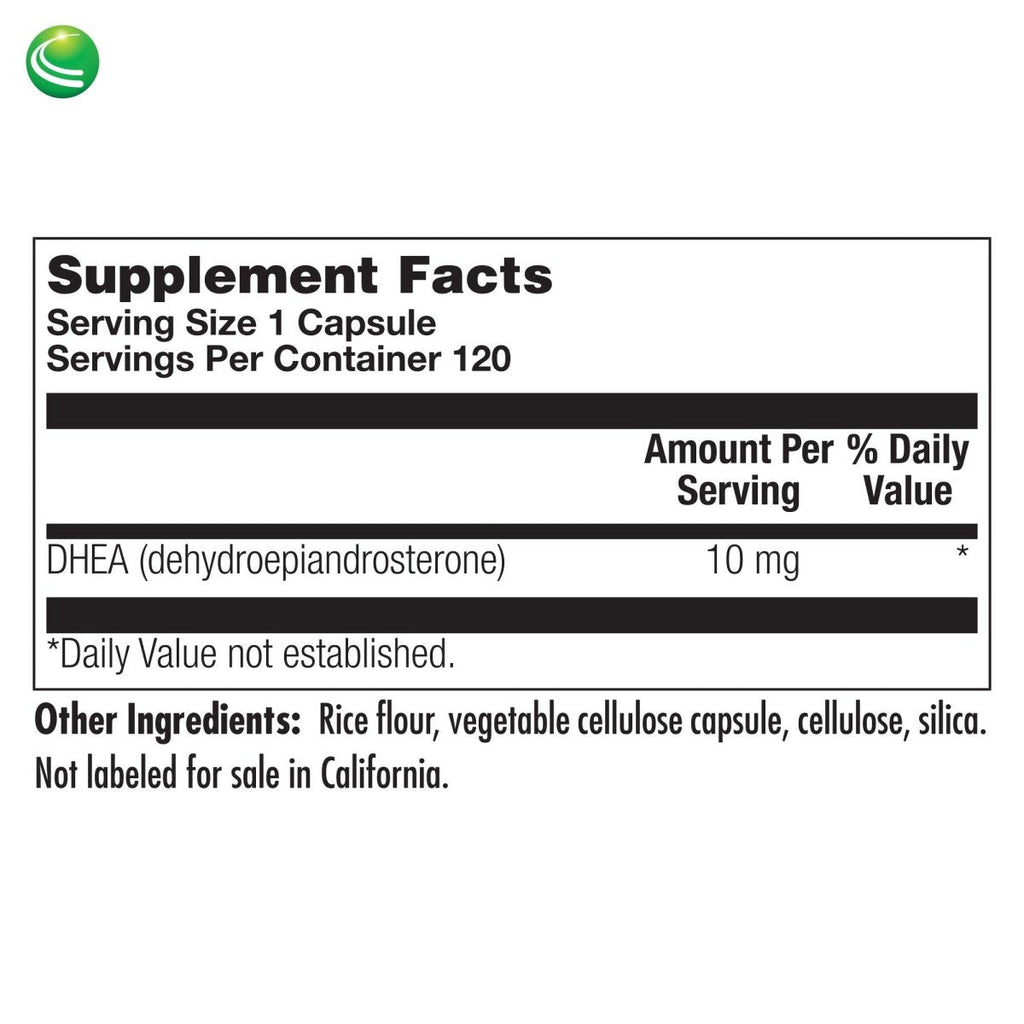 Nutra BioGenesis - DHEA TR - - 10 mg, 120 gélules