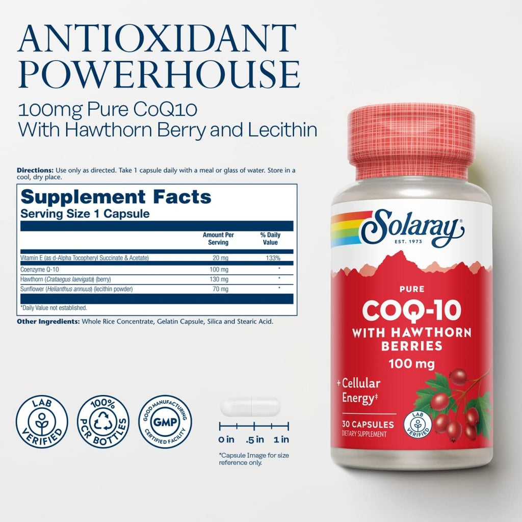 Solaray CoQ10 100 mg 30 gélules